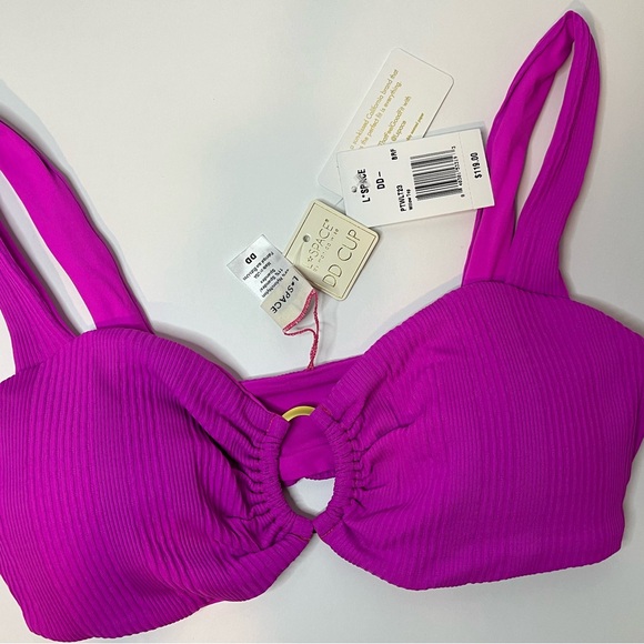 L*Space Willow Bikini Top in Fuchsia - Picture 3 of 5
